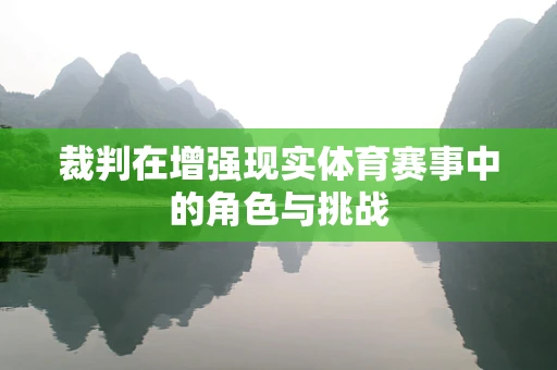 裁判在增强现实体育赛事中的角色与挑战