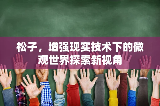 松子，增强现实技术下的微观世界探索新视角