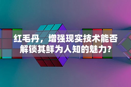 红毛丹，增强现实技术能否解锁其鲜为人知的魅力？