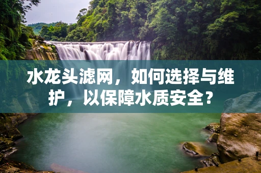 水龙头滤网，如何选择与维护，以保障水质安全？