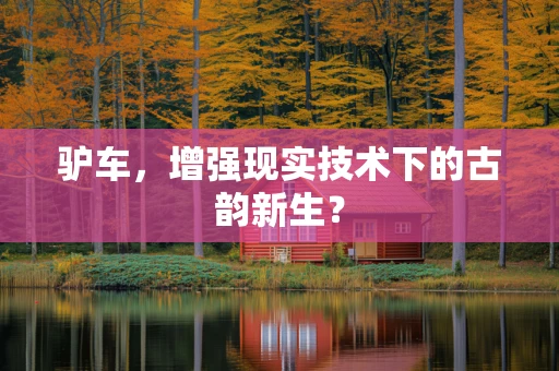 驴车，增强现实技术下的古韵新生？