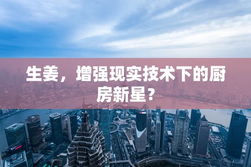 生姜，增强现实技术下的厨房新星？