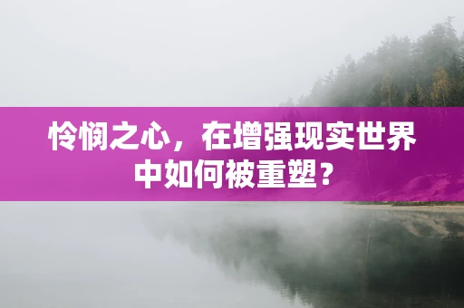 怜悯之心，在增强现实世界中如何被重塑？