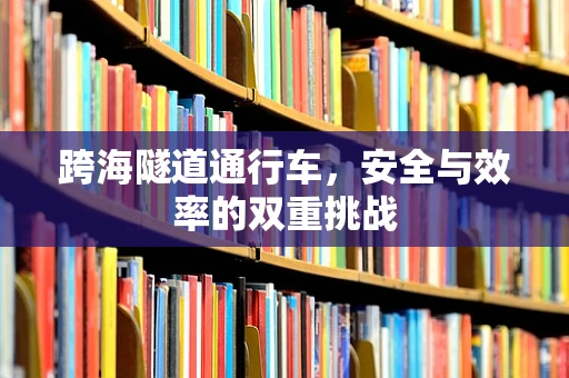 跨海隧道通行车，安全与效率的双重挑战