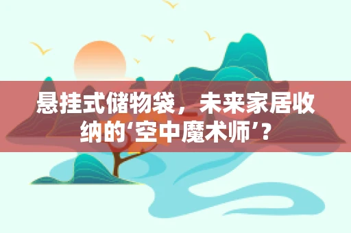 悬挂式储物袋，未来家居收纳的‘空中魔术师’？