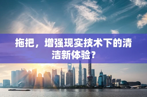 拖把，增强现实技术下的清洁新体验？