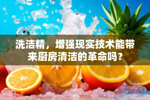 洗洁精，增强现实技术能带来厨房清洁的革命吗？